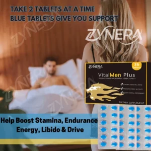 ZYNERA Natural Ashwagandha Man Power Tablets Male Enhancing Supplement Support